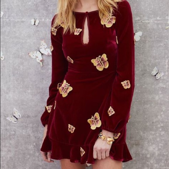 For Love And Lemons Papillion Dress Size S Nwt